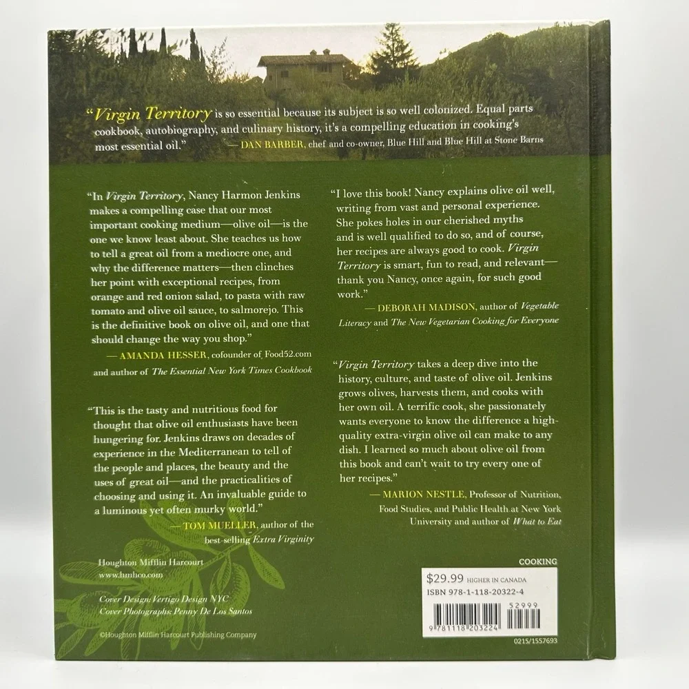 Virgin Territory Olive Oil Jenkins‎ 2015 Hardcover First Printing Houghton VG